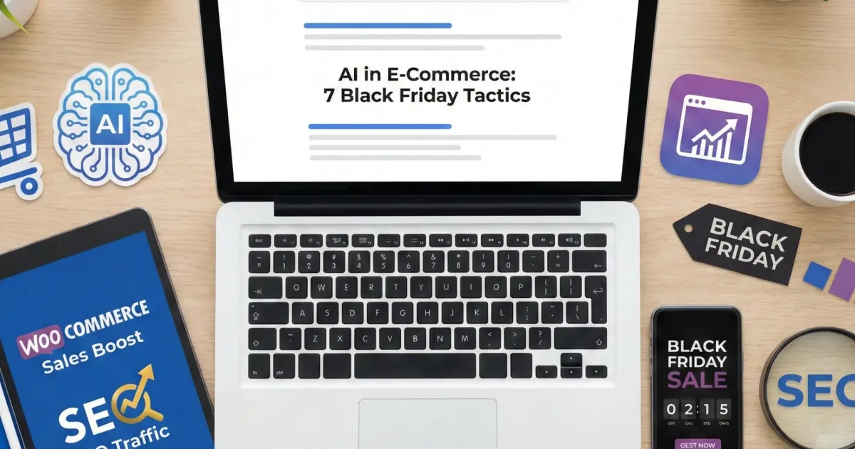 AI in E-Commerce: 7 Simple Black Friday Tactics To Boost WooCommerce Traffic and Sales